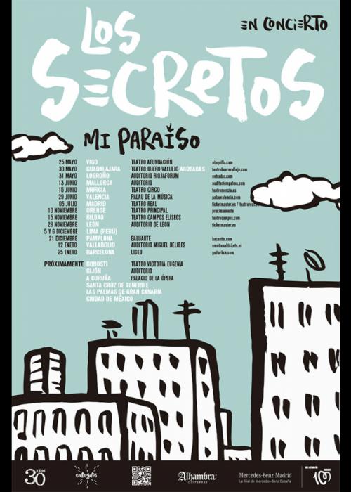 Cartel de Concierto de Los Secretos en Vila-real
