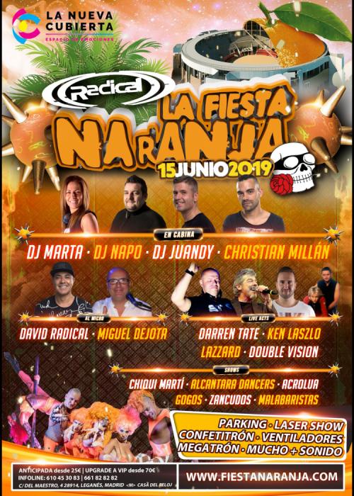Cartel de La Fiesta Naranja 2019