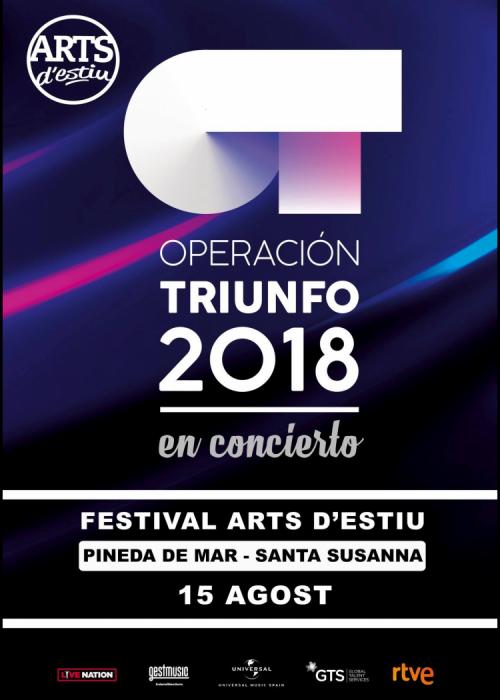 Cartel de Concierto de Operación Triunfo en Pineda de Mar