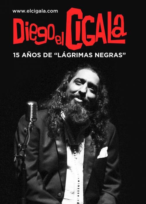 Cartel de Concierto de Diego el Cigala en Pineda de Mar