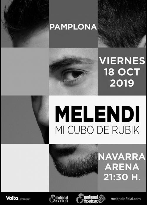 Cartel de Concierto de Melendi en Pamplona/Iruña
