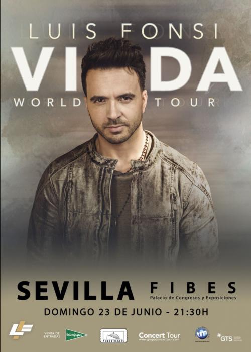 Cartel de Concierto de Luis Fonsi en Sevilla