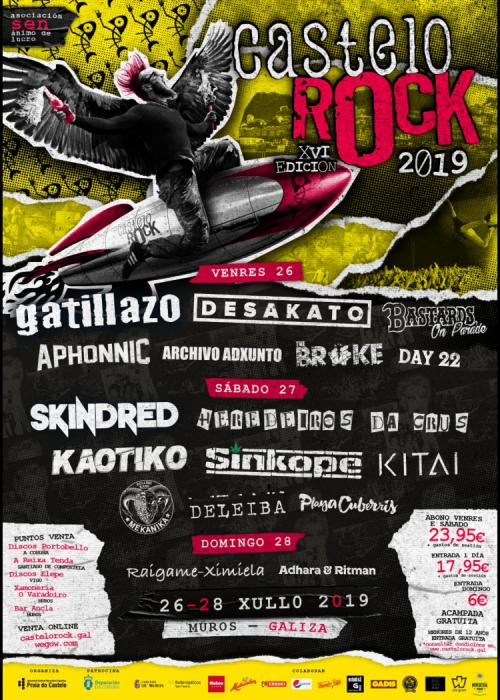 Cartel de Festival Castelo Rock 2019