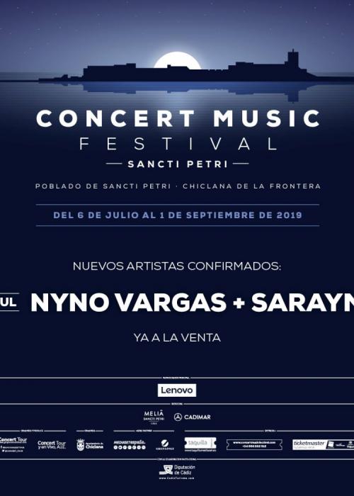 Cartel de Concierto de Nyno Vargas en Chiclana de la Frontera