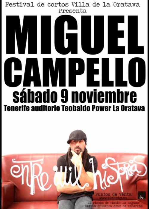 Cartel de Concierto de Miguel Campello en Tenerife