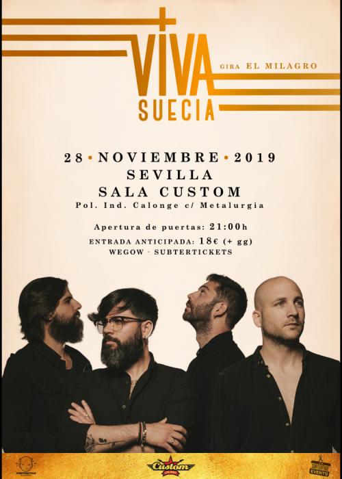 Cartel de Concierto de Viva Suecia en Sevilla
