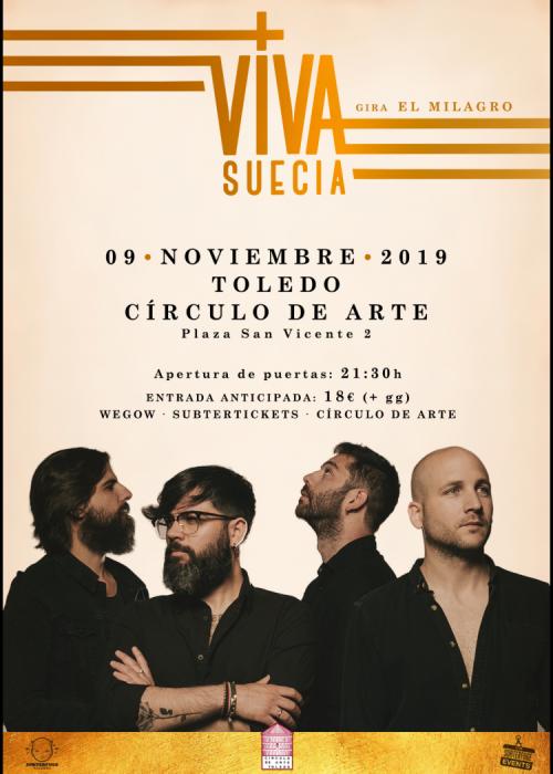 Cartel de Concierto de Viva Suecia en Toledo