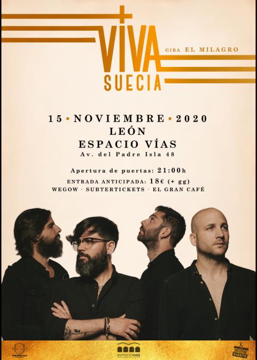 Cartel de Concierto de Viva Suecia en León