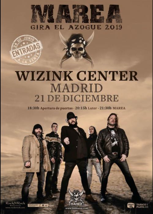 Cartel de Concierto de Marea en Madrid