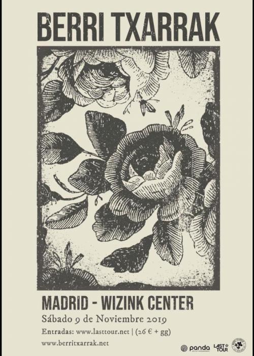 Cartel de Concierto de Berri Txarrak en Madrid