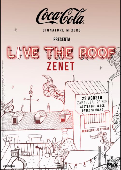 Cartel de Concierto de Zenet en Zaragoza