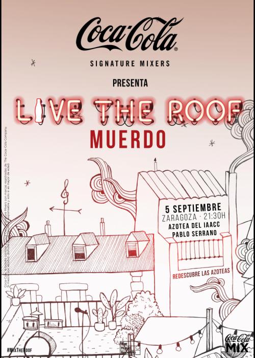 Cartel de Concierto de Muerdo en Zaragoza