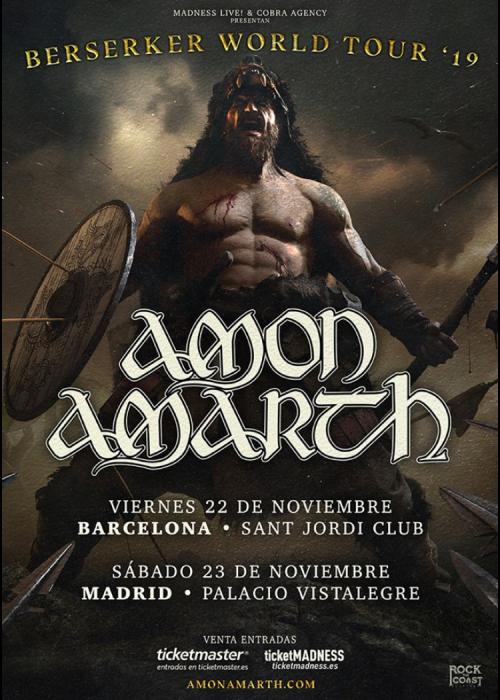 Cartel de Concierto de Amon Amarth en Madrid