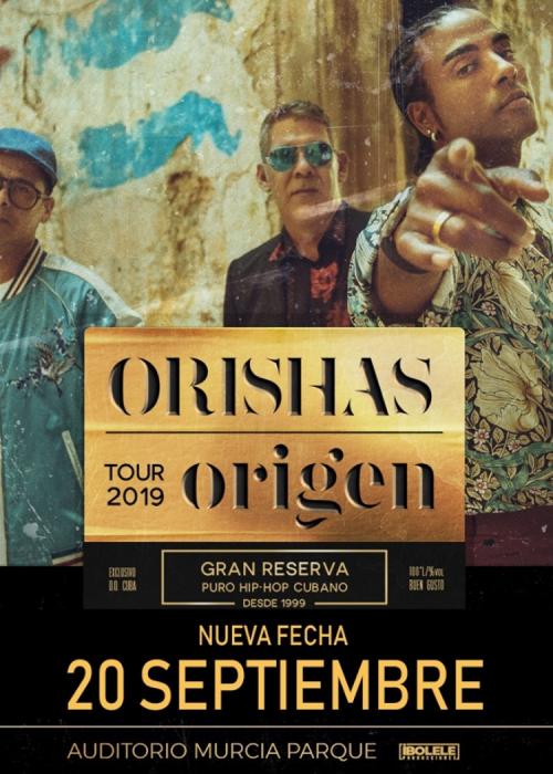 Cartel de Concierto de Orishas en Murcia