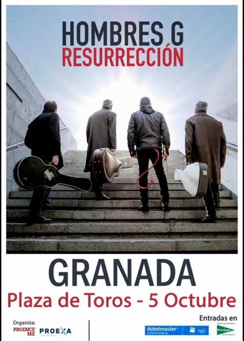 Cartel de Concierto de Hombres G en Granada