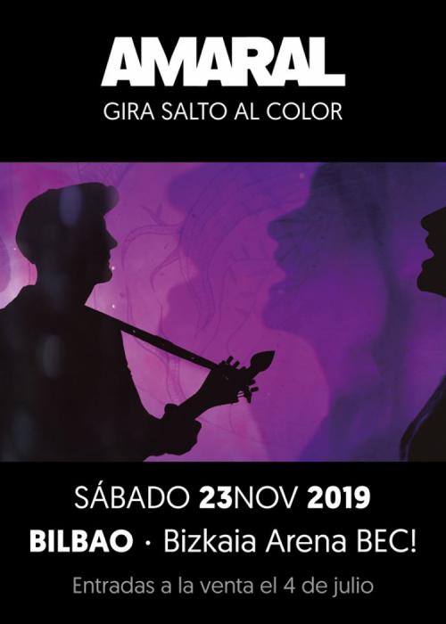 Cartel de Concierto de Amaral en Barakaldo