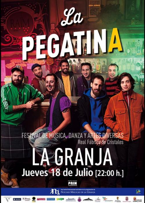 Cartel de Concierto de La Pegatina en Real Sitio de San Ildefonso