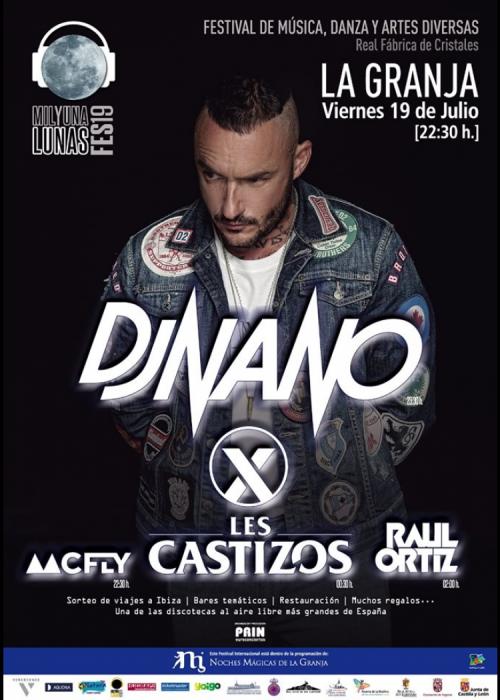 Cartel de Concierto de DJ Nano + Les Castizos + Raúl Ortiz en Real Sitio de San Ildefonso