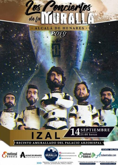 Cartel de Concierto de Izal en Alcalá de Henares