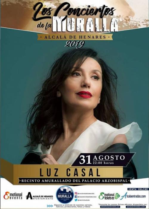 Cartel de Concierto de Luz Casal en Alcalá de Henares