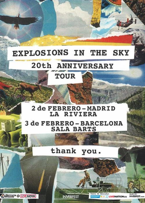 Cartel de Concierto de Explosions in the Sky en Madrid