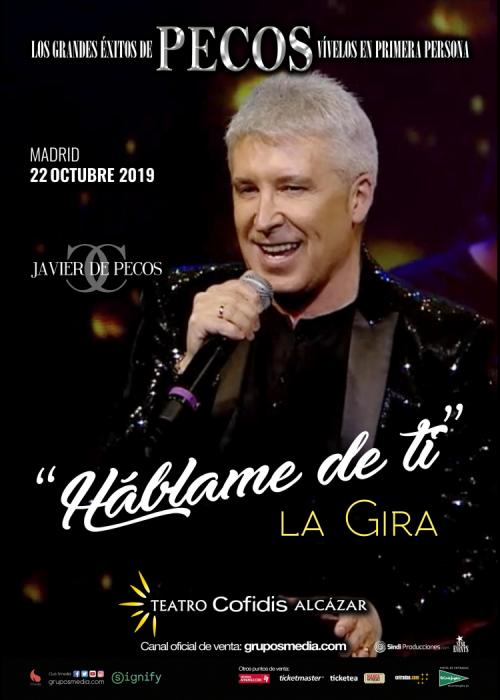 Cartel de Concierto de Javier de los Pecos en Madrid