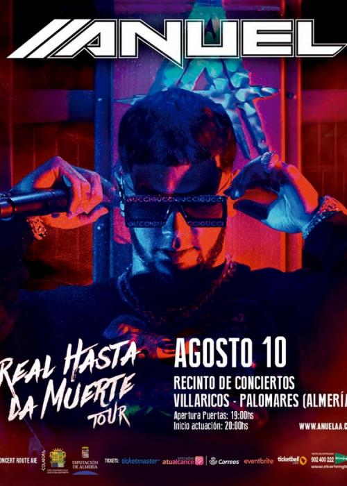 Cartel de Concierto de Anuel AA en Almeria