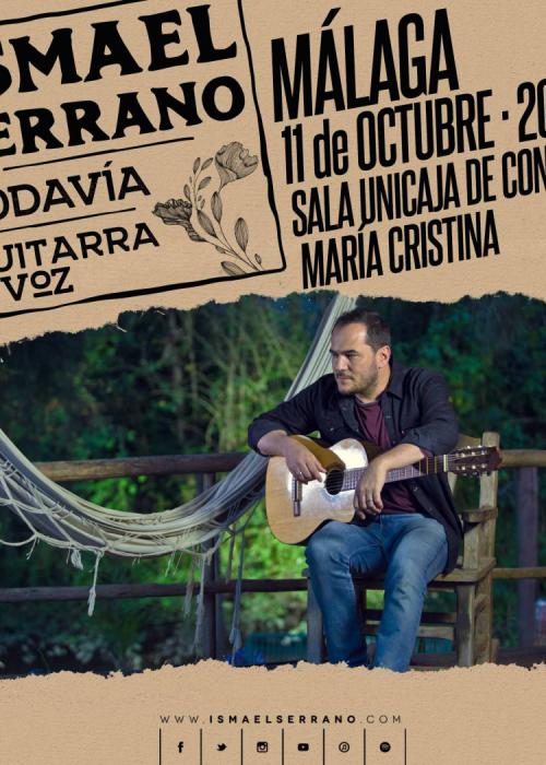 Cartel de Concierto de Ismael Serrano en Málaga