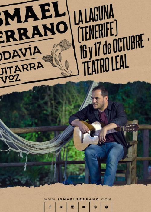 Cartel de Concierto de Ismael Serrano en San Cristóbal de La Laguna