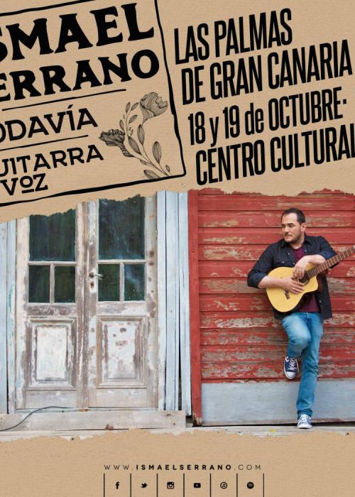 Cartel de Concierto de Ismael Serrano en Las Palmas de Gran Canaria