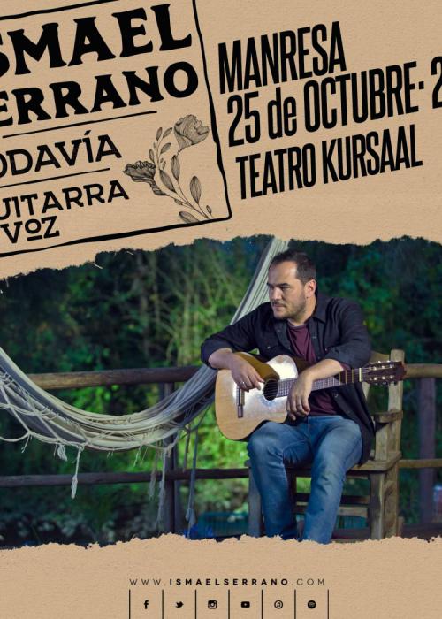 Cartel de Concierto de Ismael Serrano en Manresa