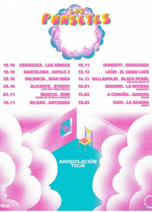 Cartel de Concierto de Los Punsetes en Madrid