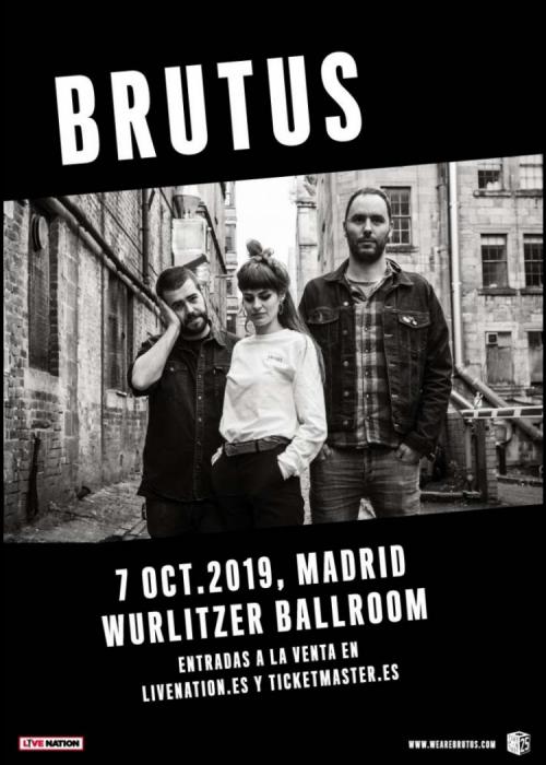 Cartel de Concierto de Brutus en Madrid