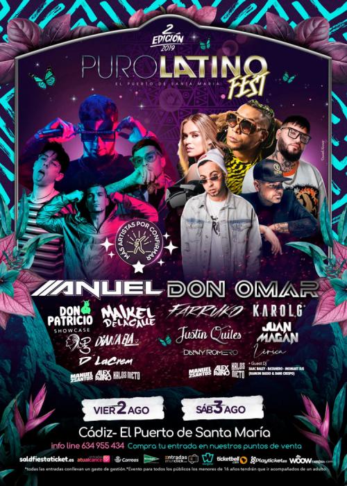 Cartel de Puro Latino Fest 2019
