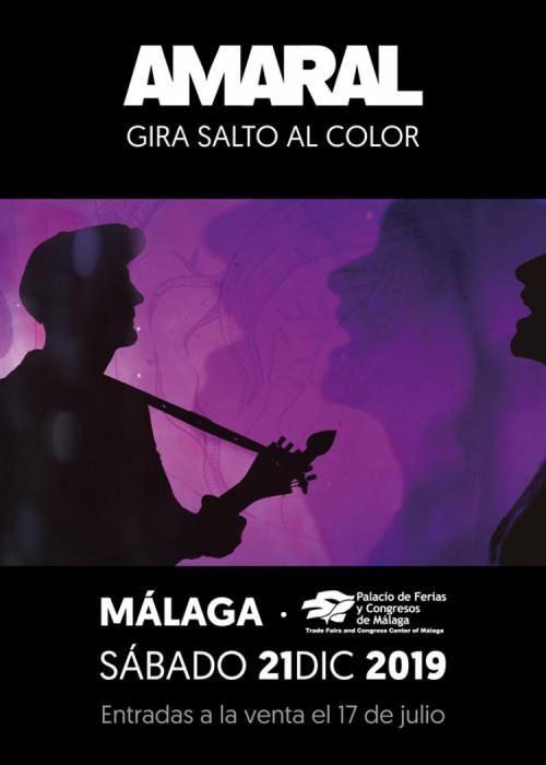 Cartel de Concierto de Amaral en Málaga