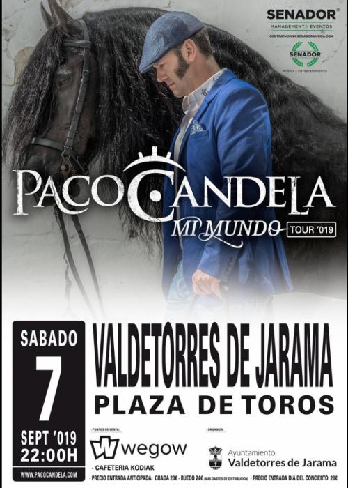 Cartel de Concierto de Paco Candela en Valdetorres de Jarama