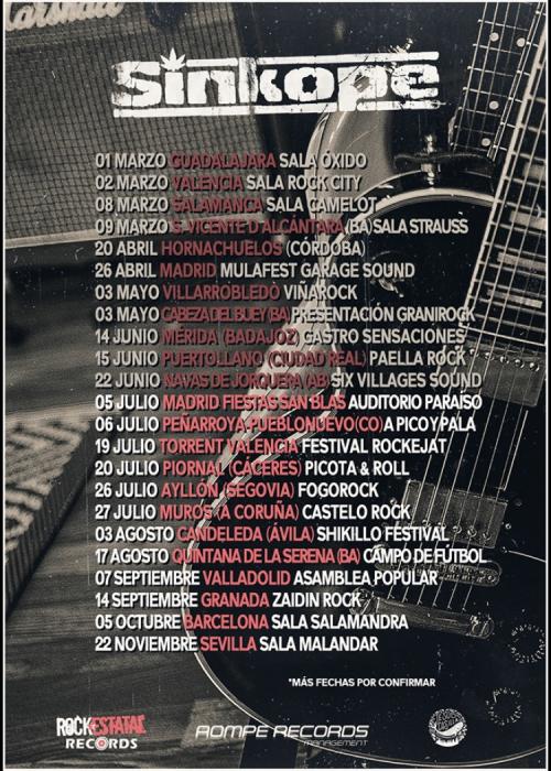 Cartel de Concierto de Sínkope en Sevilla