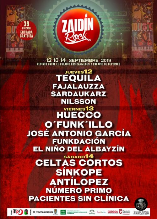 Cartel de Zaidín Rock 2019