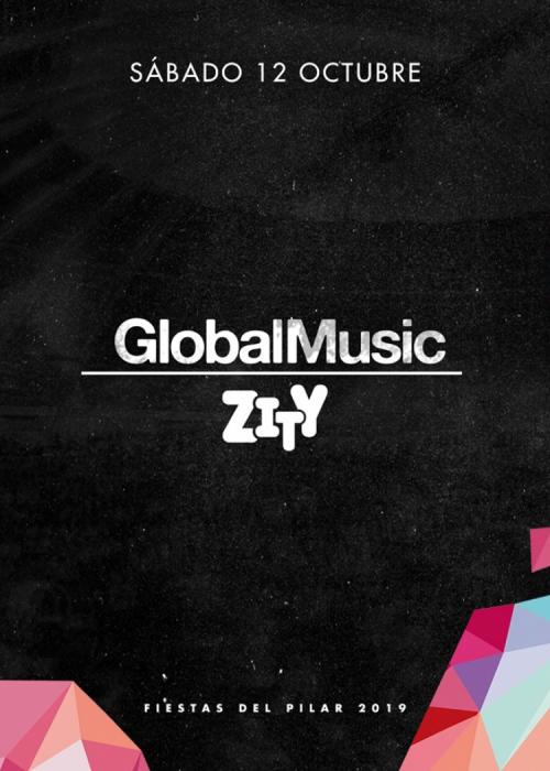 Cartel de Concierto Global Music en Zaragoza