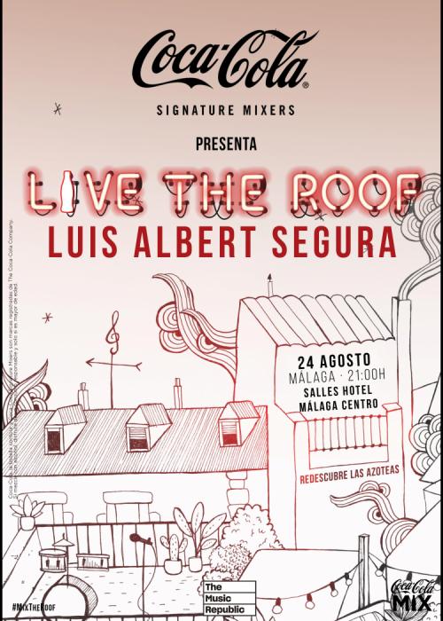 Cartel de Concierto de Luis Albert Segura en Málaga
