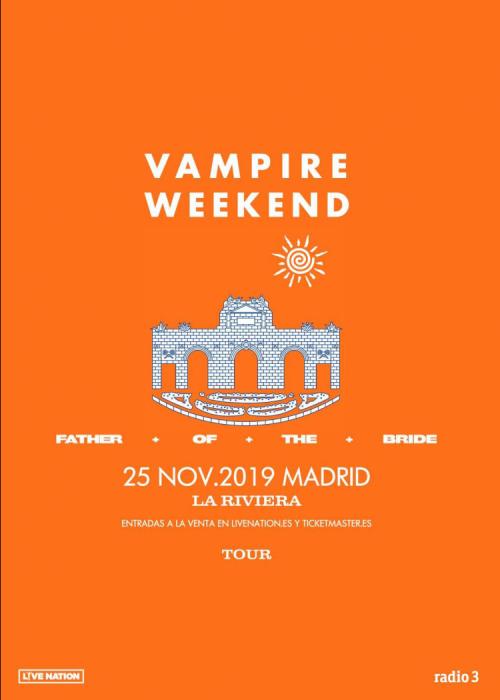 Cartel de Concierto de Vampire Weekend en Madrid