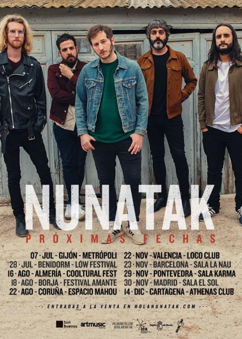 Cartel de Concierto de Nunatak en Cartagena
