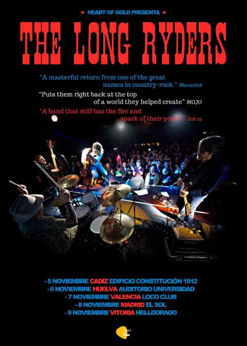 Cartel de Concierto de The Long Ryders en Huelva