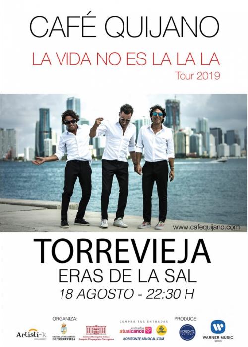 Cartel de Concierto de Café Quijano en Torrevieja