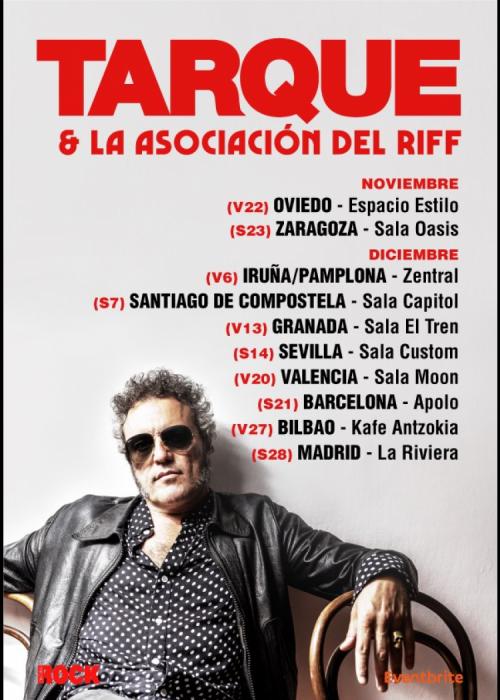 Cartel de Concierto de Tarque & La Asociación del Riff en Madrid