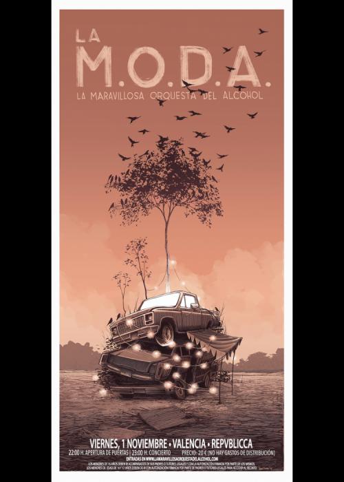Cartel de Concierto de La M.O.D.A. en Mislata