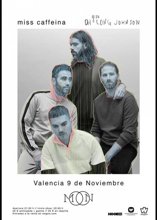 Cartel de Concierto de Miss Caffeina en Valencia