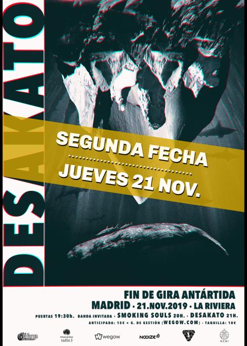 Cartel de Concierto de Desakato en Madrid