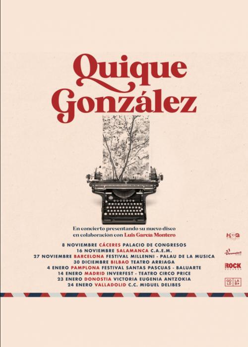 Cartel de Concierto de Quique González en Alcalá de Henares