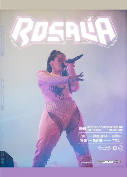 Cartel de Concierto de Rosalía en Madrid